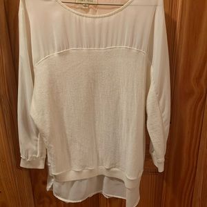 Black swan cream color blouse